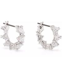 Swarovski - Matrix Mini Hoop Earrings - Lyst