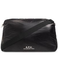 A.P.C. - Logo-print Padded Shoulder Bag - Lyst