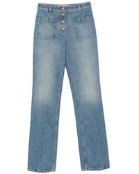 Valentino Garavani - Button-Up Patch-Pocket Jeans - Lyst