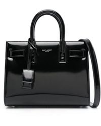 Saint Laurent - Sac De Jour Patent Leather Handbag - Lyst