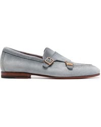 Santoni - スエード モンクストラップシューズ - Lyst