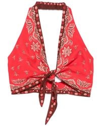 FARM Rio - Ainika Floral-Print Blouse - Lyst