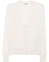 Jil Sander - Cárdigan con cuello en V - Lyst