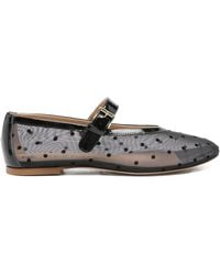 Fabio Rusconi - Polka-Dot Mesh Ballet Flats - Lyst