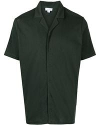 Sunspel - Notched-collar Cotton Shirt - Lyst