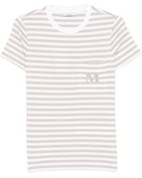 Max Mara - Striped Cotton T-Shirt - Lyst