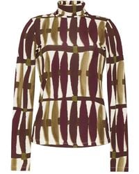 Cara Cara - Top Suzie Con Stampa Astratta - Lyst