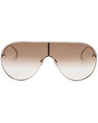 McQueen - Lunettes De Soleil À Monture Pilote - Lyst