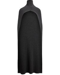 Ralph Lauren - Ribbed Turtleneck Cape Coat - Lyst