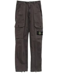 Stone Island - Logo-Patch Cargo Pants - Lyst