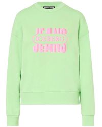 Iceberg - Logo-Print Cotton Sweatshirt - Lyst