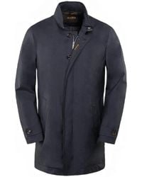 Moorer - Hooded Zip-Pocket Duster Coat - Lyst