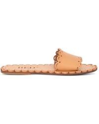 Red(V) - Scalloped-Trim Sandals - Lyst