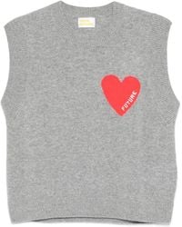 From Future - Heart-Motif Sleeveless Vest - Lyst