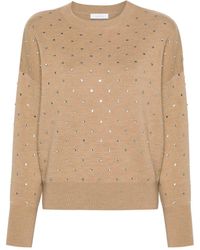 Rabanne - Crystal-Embellished Wool Jumper - Lyst