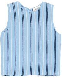 Bompard - Striped Sleeveless Top - Lyst