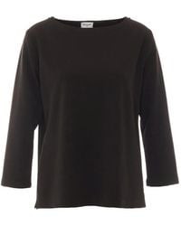 RUE DU BAC - Boat-Neck Long-Sleeve Blouse - Lyst
