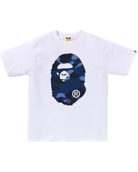 A Bathing Ape - Camo-Print Ape-Head T-Shirt - Lyst