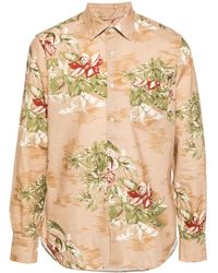 Aspesi - Hemd Mit Blumen-Print - Lyst