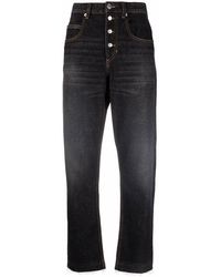 Isabel Marant - Hoch sitzende Tapered-Jeans - Lyst