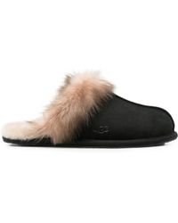 UGG - Shearling-Trim Slip-On Slippers - Lyst