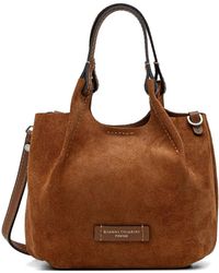 Gianni Chiarini - Suede Top Handle Shoulder Bag - Lyst