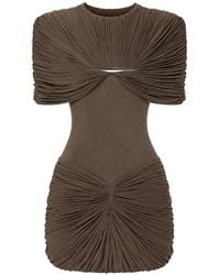 Chats by C.Dam - Draped Mini Dress - Lyst