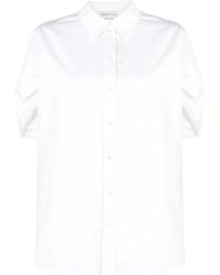McQueen - Puff-Sleeve Cotton Shirt - Lyst
