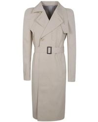 Rick Owens - Temple Temple Belted Trench Coat - Lyst