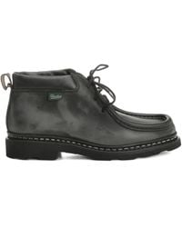 Paraboot - Leather Lace-Up Ankle Boots - Lyst