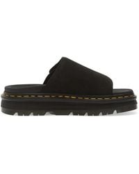 Dr. Martens - Zebzag Touch-Strap Contrast-Stitch Slides - Lyst