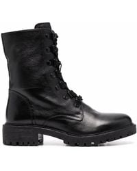 Geox - レースアップ レザーブーツ - Lyst