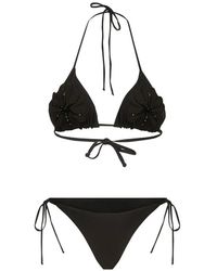 Bikinville - Bikini Marzia Petunia À Appliqué Floral - Lyst
