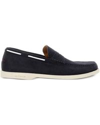 Kiton - Stitching-Detail Almond-Toe Loafers - Lyst