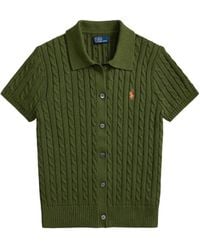 Polo Ralph Lauren - Cable-Knit Button Cardigan - Lyst