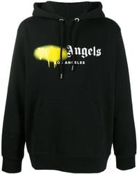 Palm Angels Hoodie Met Logo - Zwart