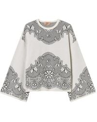 Twinset - Wool-Blend Jacquard Maxi Jumper - Lyst