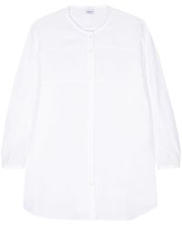 Aspesi - Round-neck Linen Shirt - Lyst