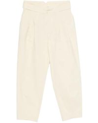 Psophia - Pleated Tapered Trousers - Lyst