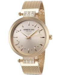Kenneth Cole - Montre En Mesh À Ornements En Cristal Mm - Lyst