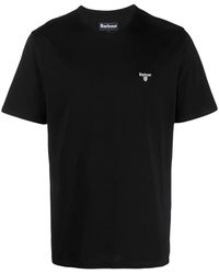 Barbour - Logo-Embroidered Cotton T-Shirt - Lyst