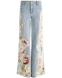 Alice + Olivia - Vaqueros Amazing Con Estampado Floral - Lyst