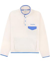 Sporty & Rich - Serif Logo-Embroidered Polar Sweatshirt - Lyst