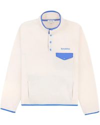Sporty & Rich - Serif Logo-Embroidered Polar Sweatshirt - Lyst