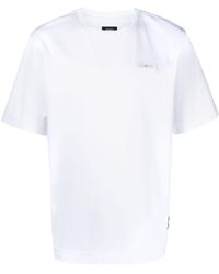 Fendi - Label Logo-patch T-shirt - Lyst