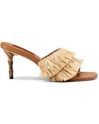 Simon Miller - Fringe Playa Bamboo-Heel Sandals - Lyst