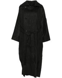 Issey Miyake - Long Coat - Lyst