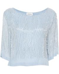 P.A.R.O.S.H. - Blouse À Ornements En Perles - Lyst