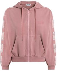 Moschino - Garment-Dyed Cotton Hoodie - Lyst