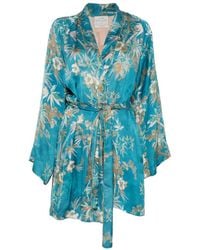 forte_forte - Floral-Print Belted Jacket - Lyst